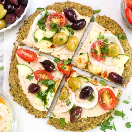 Healthy Falafel Pizza