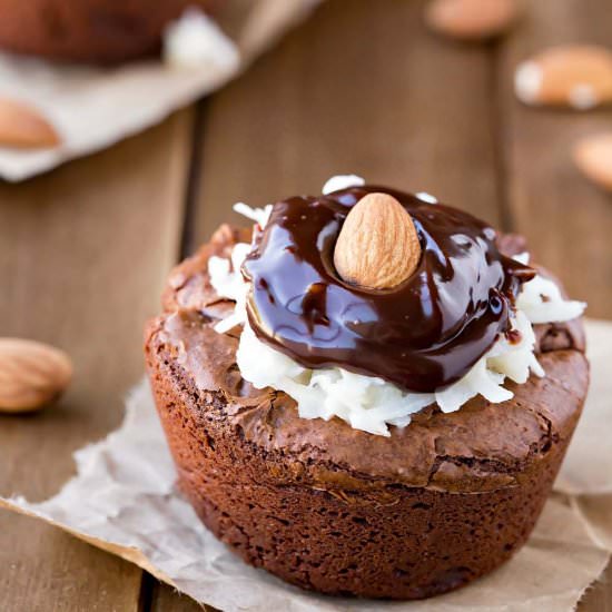 Almond Joy Brownie Bites