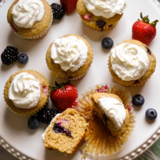 Berry Yogurt Parfait Muffins