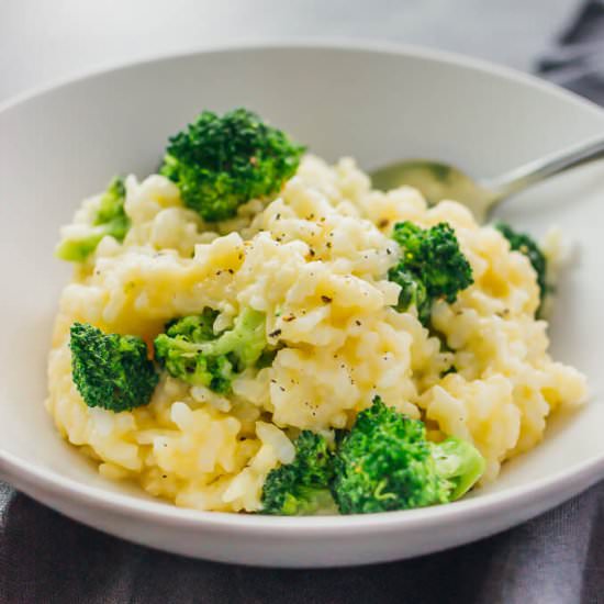 Broccoli Cheddar Risotto