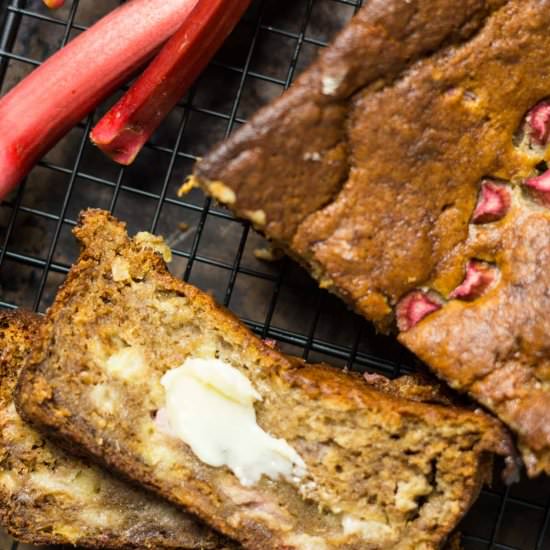 Rhubarb Banana Bread