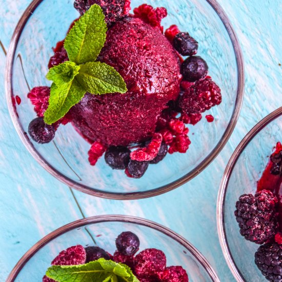 3 Ingredient Berry Sorbet