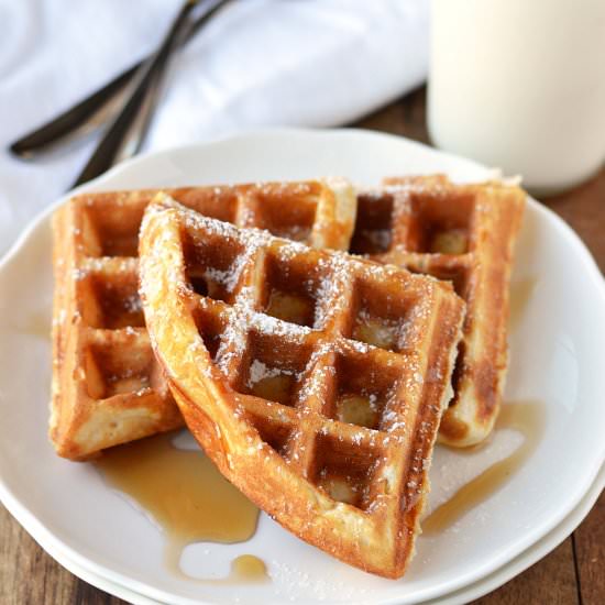 Banana Bread Waffles