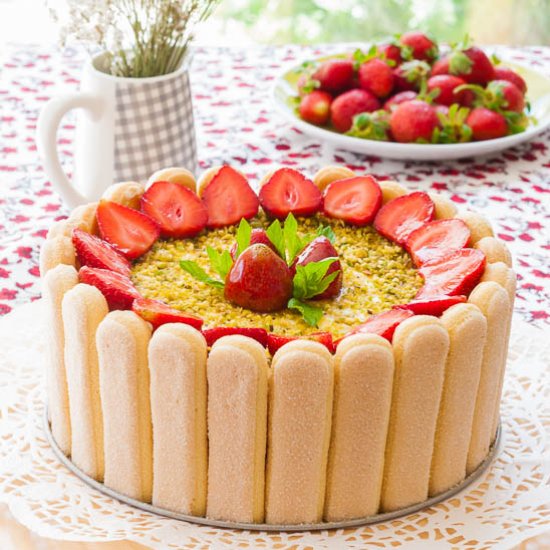 Charlotte Cake with Strawberry