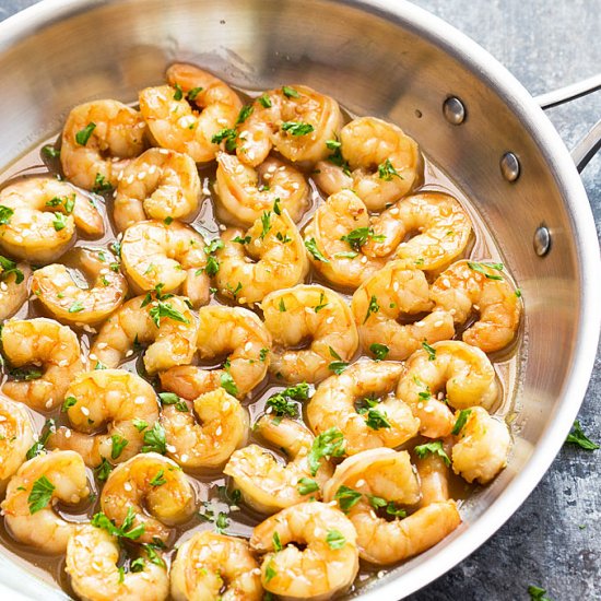 Honey Garlic Butter Shrimp