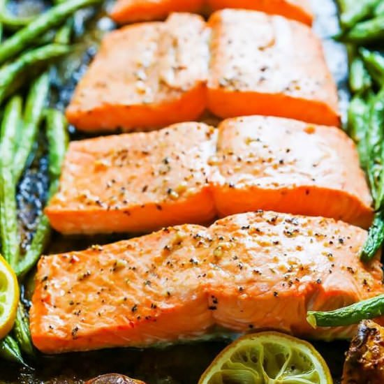 5 Ingredient Sheet Pan Salmon