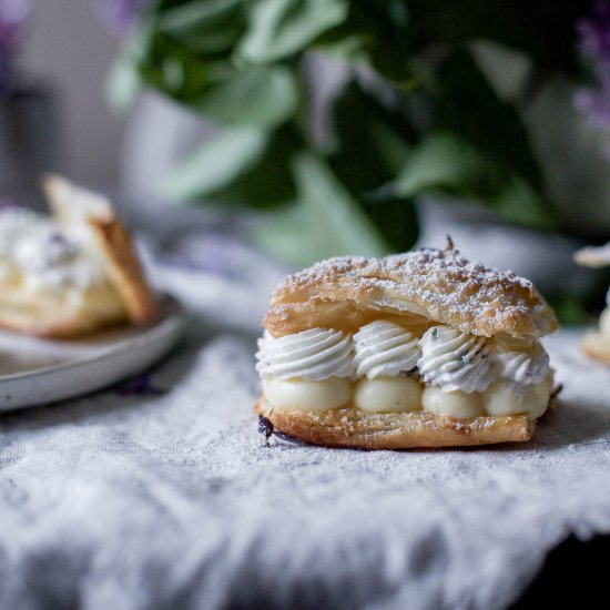 Puff Pastry with Vanilla Mousseline