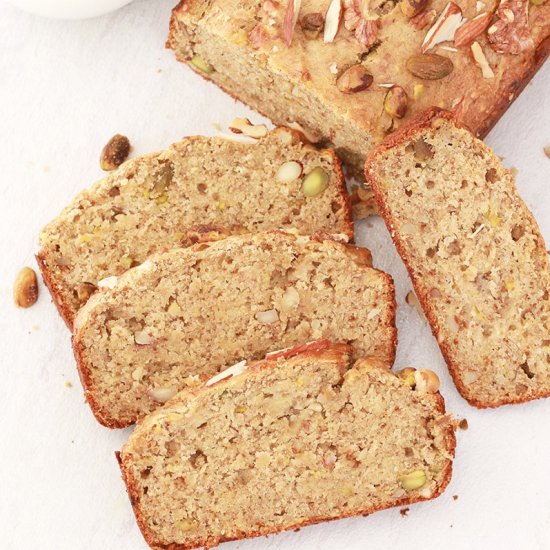 Whole Wheat Nutty Banana Bread