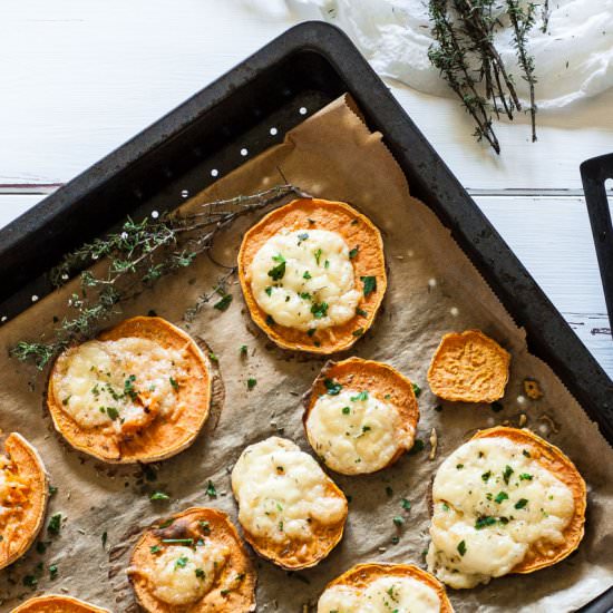 Roasted Sweet Potatoes with Herbs