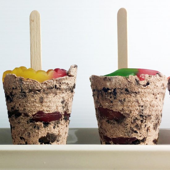 Cup of Dirt Popsicles