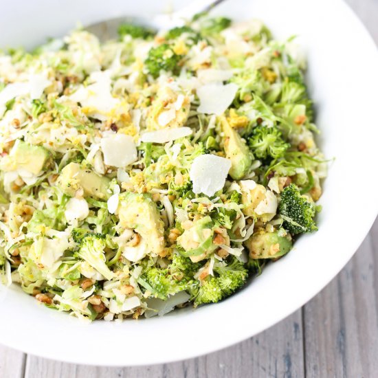 Raw Brussels Sprouts Salad