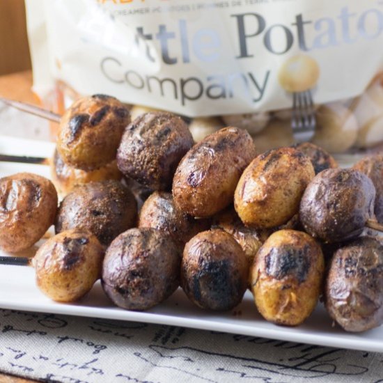 Mesquite BBQ Skewered Potatoes