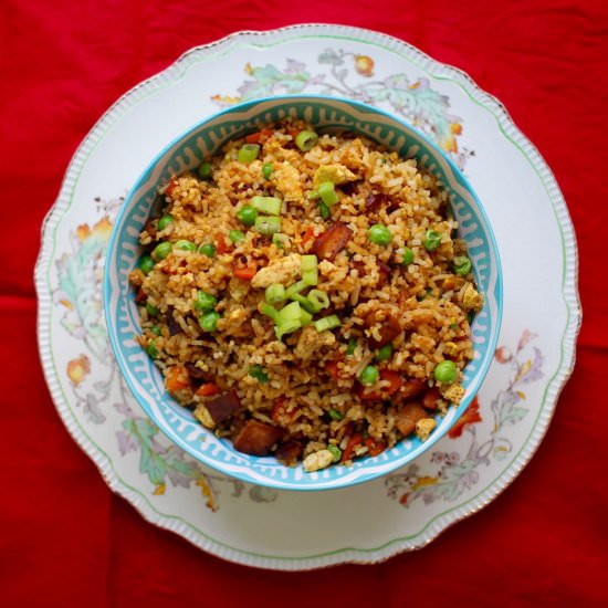 Fried Rice with Tofu Scramble