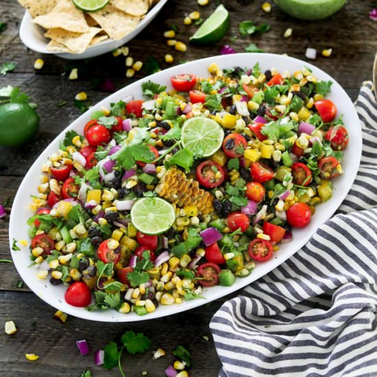 Summer Grilled Corn Salad