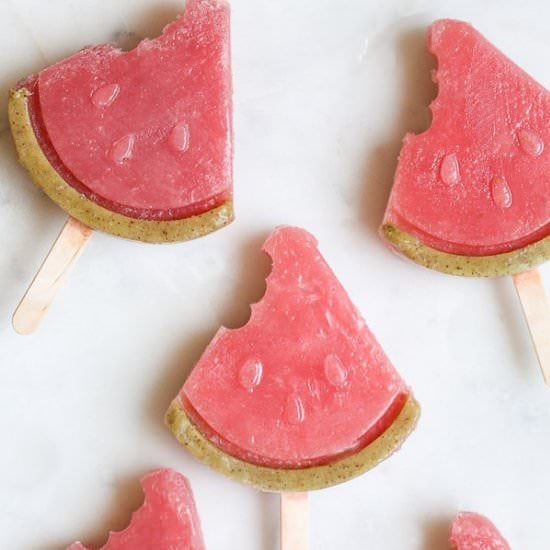 Watermelon Tequila Popsicles