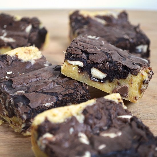 Zebra Brownies