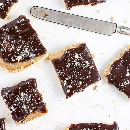 Salted Caramel Chocolate Shortbread