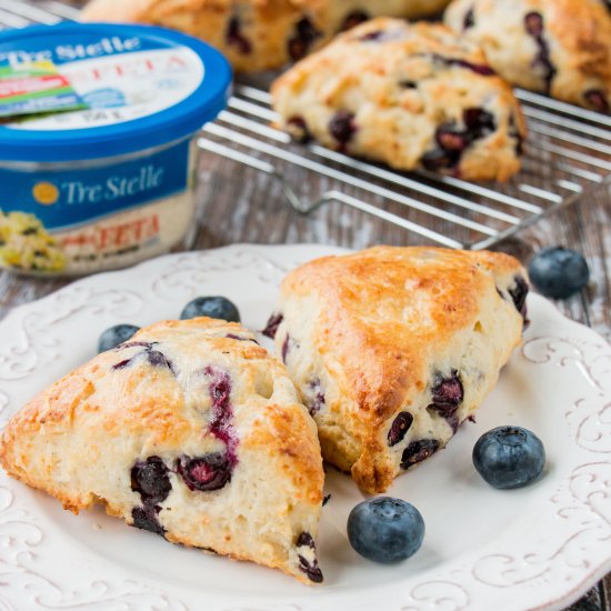 Feta Cheese & Blueberry Scones