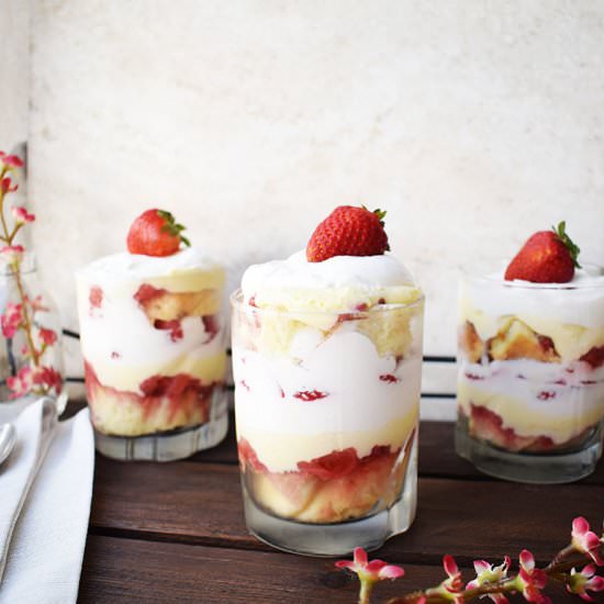 Strawberry Rosewater Tiramisu