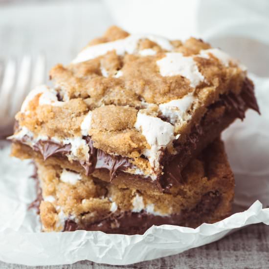 Nutella S’mores Bars