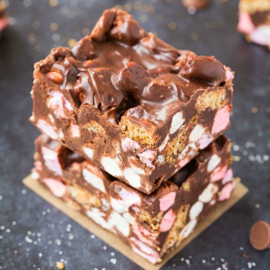 No Bake S’mores Crunch Bars