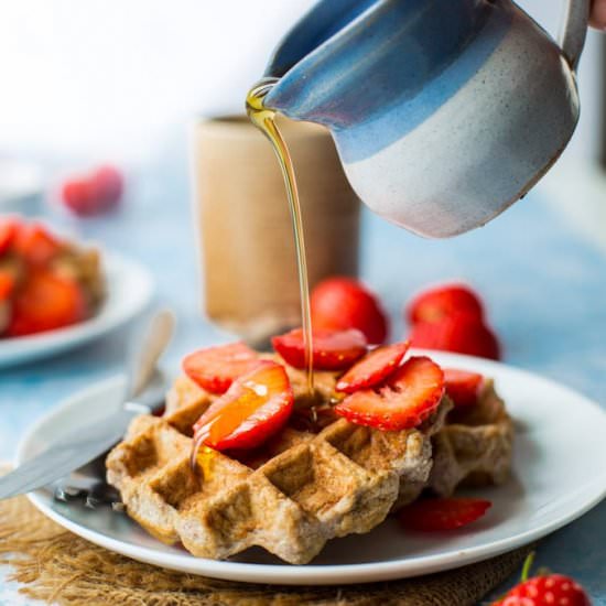 Single Serve Paleo Waffles