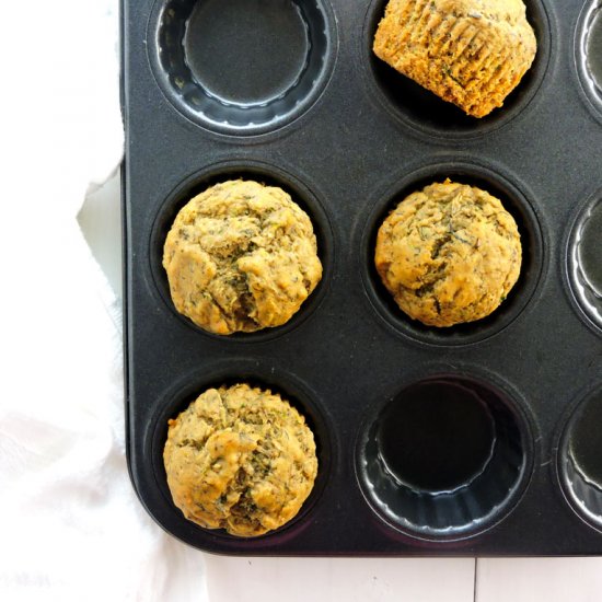 Zucchini Flax & Chia Muffins