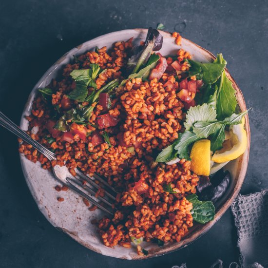 Turkish Kisir Bulgur Salad