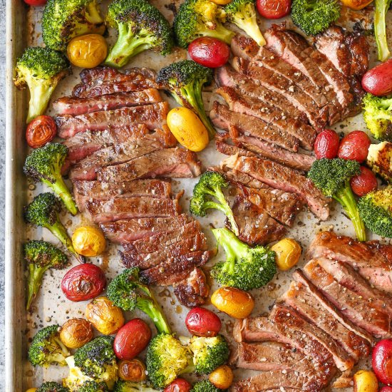 Sheet Pan Steak and Veggies