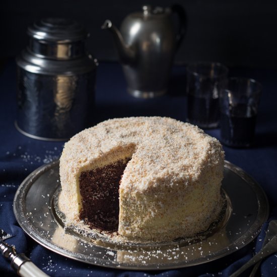 Chocolate & Rasberry Jam Cake