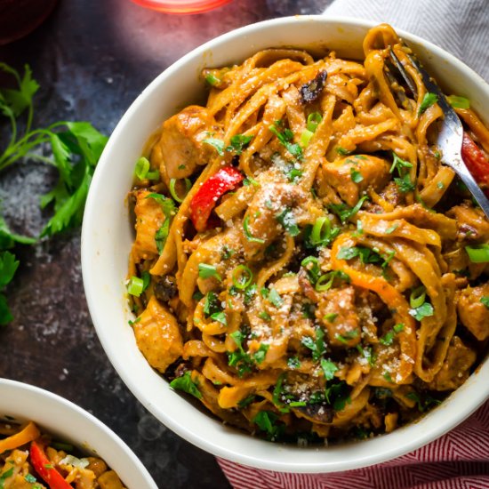 One Pot Cajun Chicken Alfredo