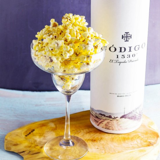 Margarita Glazed Boozy Popcorn