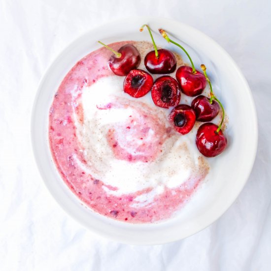 Cherry Smoothie Bowl with Coconut