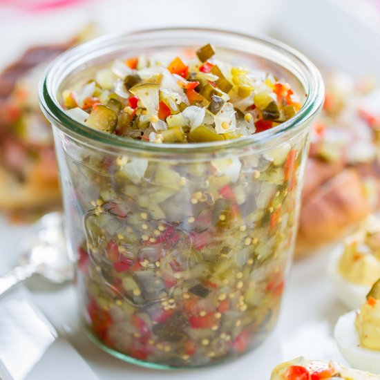 Homemade Sweet Pickle Relish