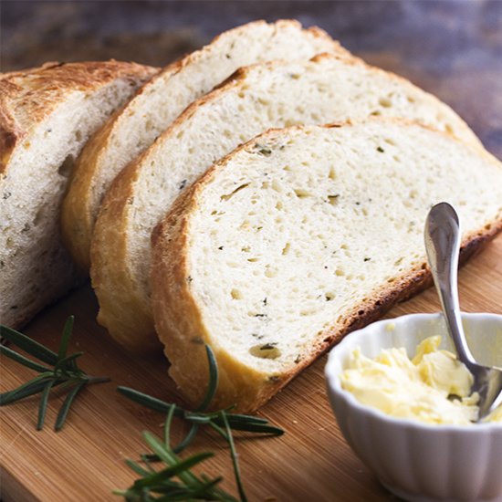 Rosemary No Knead Bread