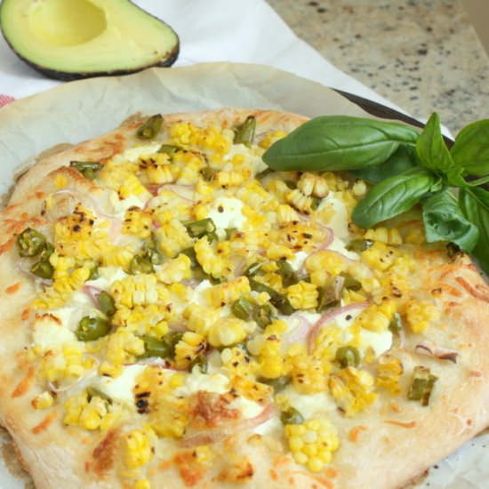 Corn & Pepper Pizza