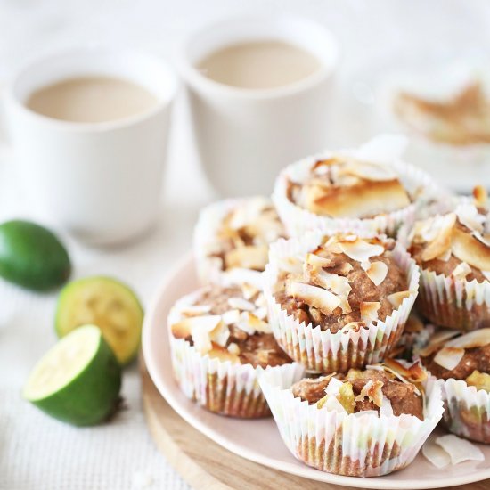 Feijoa and Coconut Muffins