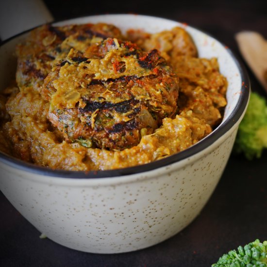 Brocolli Katsu Curry