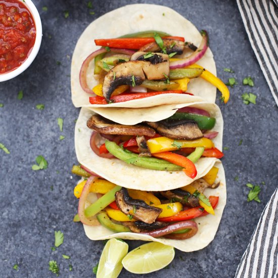 Sizzling Veggie Fajitas