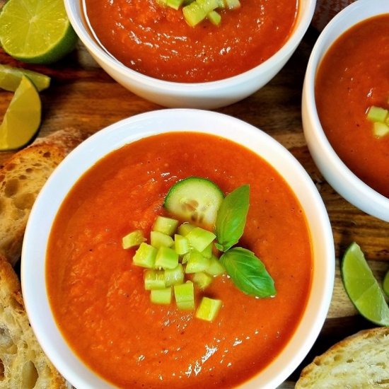 Grilled Tomato Gazpacho