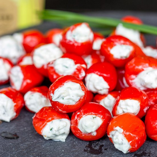 Goat Cheese & Chive Stuffed Peppers