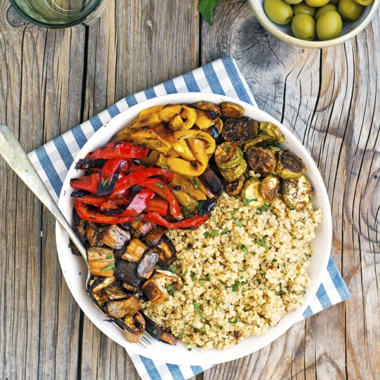 Quinoa with Roasted Veggies