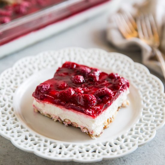 Raspberry Pretzel Jello Salad