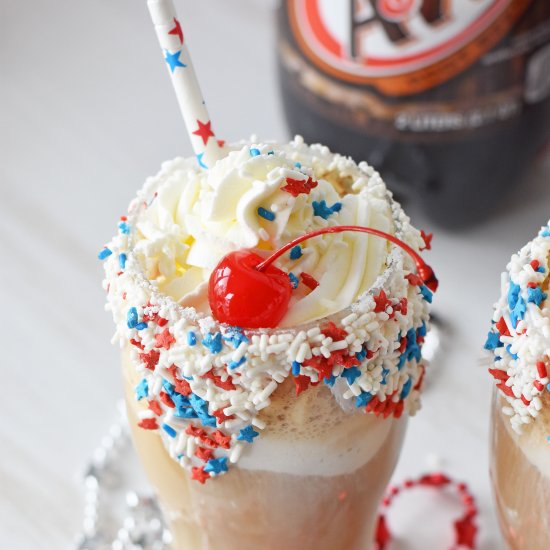 Patriotic Root Beer Floats