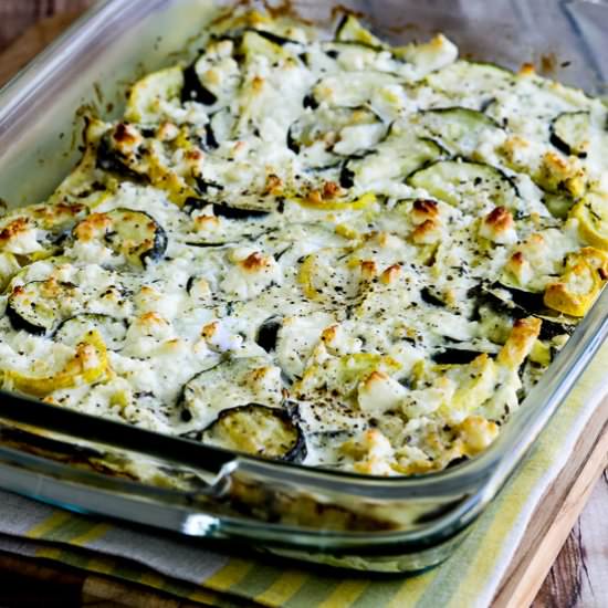 Low-Carb Zucchini Bake with Feta