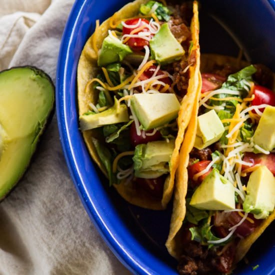 Simple Ground Beef Tacos