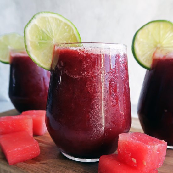 Watermelon Cherry Slushies