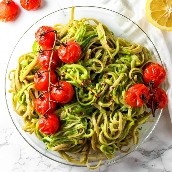 Green Goddess Zucchini Pasta