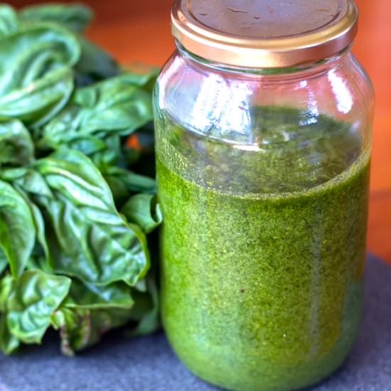 Homemade Dairy-Free Basil Pesto