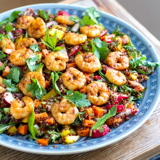 Thai Quinoa Salad With Shrimp